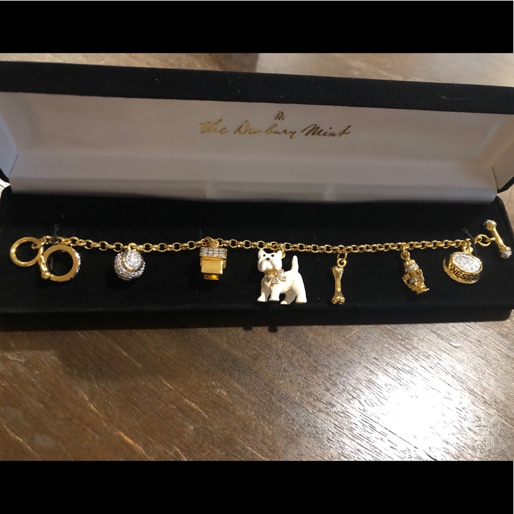 24k Westie Charm Bracelet